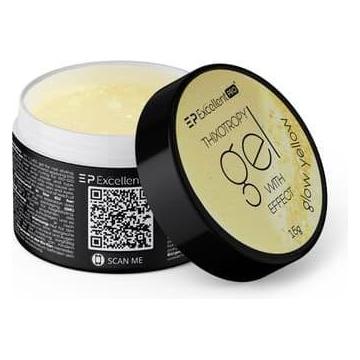 Excellent PRO Thixotropy Gel With Effect Building Gel Glow Yellow 15g (Glow Yellow, UV-Gel Lack) (5903900444613)