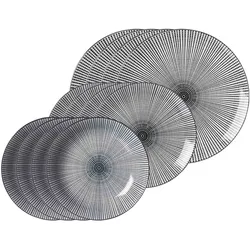 Ritzenhoff & Breker Teller-Set Takeo Stripes 12-tlg.