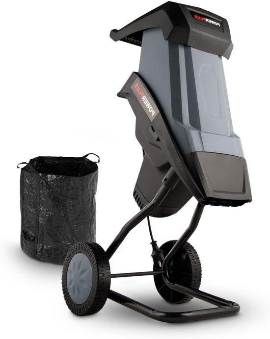 Powerplus Elektrische Hakselaar Tuinversnipperaar Mulcher met 2400W Motor - Grijs