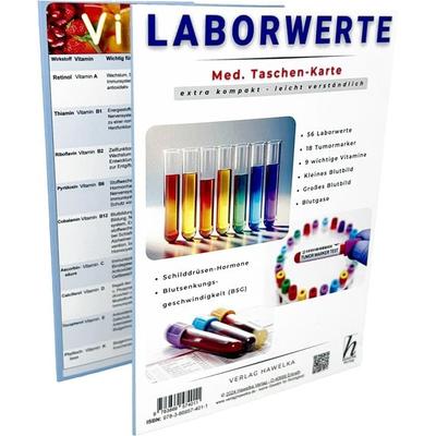 Laborwerte - extra kompakt & leicht verständlich - Faltkarte A6 - Patienten-Ratgeber & Fachliteratur, Gebundene Ausgabe von Uwe Verlag Hawelka,