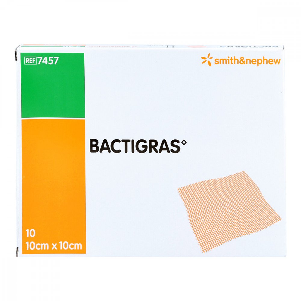 Smith & Nephew GmbH Bactigras antiseptische Paraffingaze 10x10cm 08407379