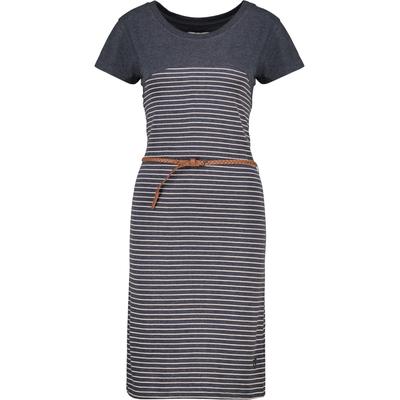 Sommerkleid ALIFE & KICKIN, Damen, Gr. XS, Normalgrößen, blau (marine), 65% Baumwolle, 35% Polyester, Rundhals, Kleider Sommerkleid