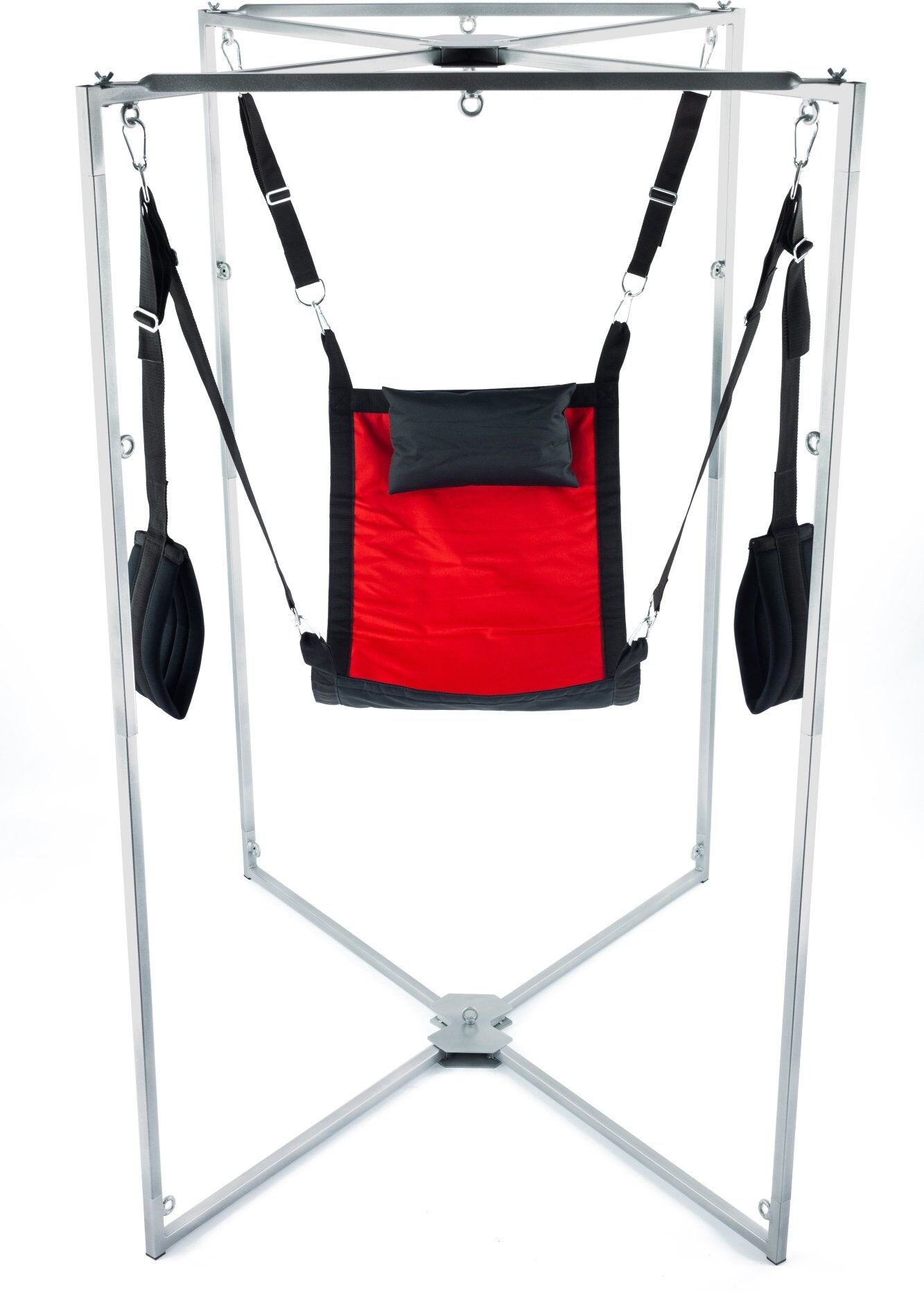 Mr Sling Pack Kit Sling Tissu Carré Rouge-Noir Armature Grise