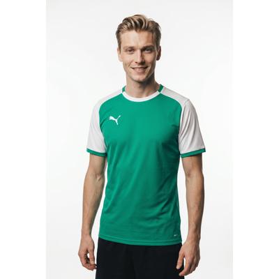 Fußballtrikot PUMA "TEAMLIGA26 MATCHDAY JERSEY", Herren, Gr. S, grün (sport grün, puma weiß, puma weiß), Interlock, Obermaterial: 100% Polyester, unifarben, regular fit normal, Rundhals, Trikots Fußballtrikot, mit DryCELL-Technologie, Regular Fit,...