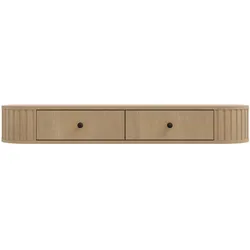KONSOLENTISCH BOLLA 123/17,5/35,9 cm Hängender Kosmetiktisch mit Schubladen, Eichefarben