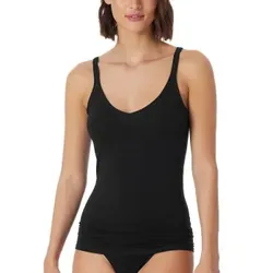 Schiesser Personal Fit Spaghetti Top Schwarz Small Damen
