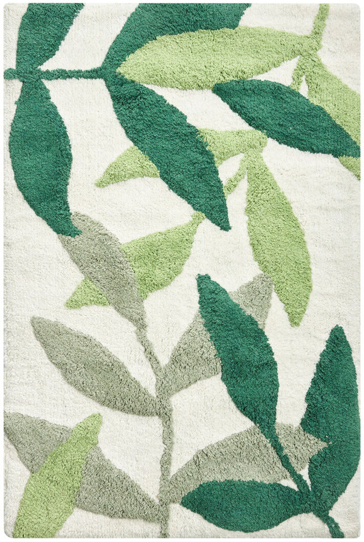World Menagerie Bath Mat Beige;Green 60cm W