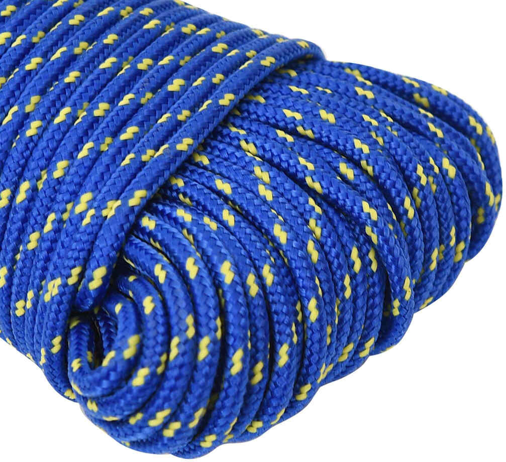 vidaXL Corde de bateau Bleu 4 mm 500 m Polypropylène