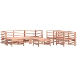 vidaXL 7-tlg. Garten-Lounge-Set Massivholz Douglasie