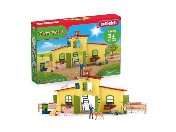 Schleich Farm World Große Farm mit Bauernhaus 42605 92 Teile