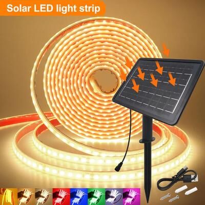 Inspired Living Solar Waterproof LED Light Strip 24V IP68 Outdoor Garden & Party Lighting led Strip Light blue 9m