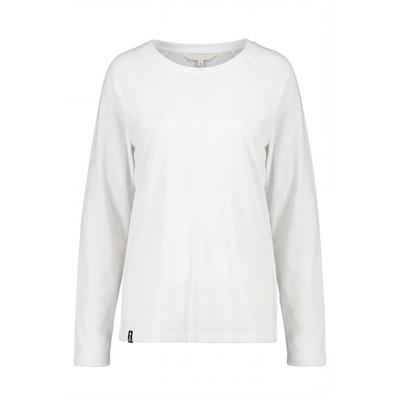 Langarmshirt ALIFE & KICKIN, Damen, Gr. M, weiß, 100% Baumwolle (Bio), Rundhals, Shirts Langarmshirt
