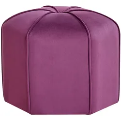 POUF Samtstoff Purpur Wishek