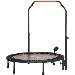 SPORTNOW 102cm Faltbares Fitness-Rebounder Fitness-Trampolin mit Haltegriff