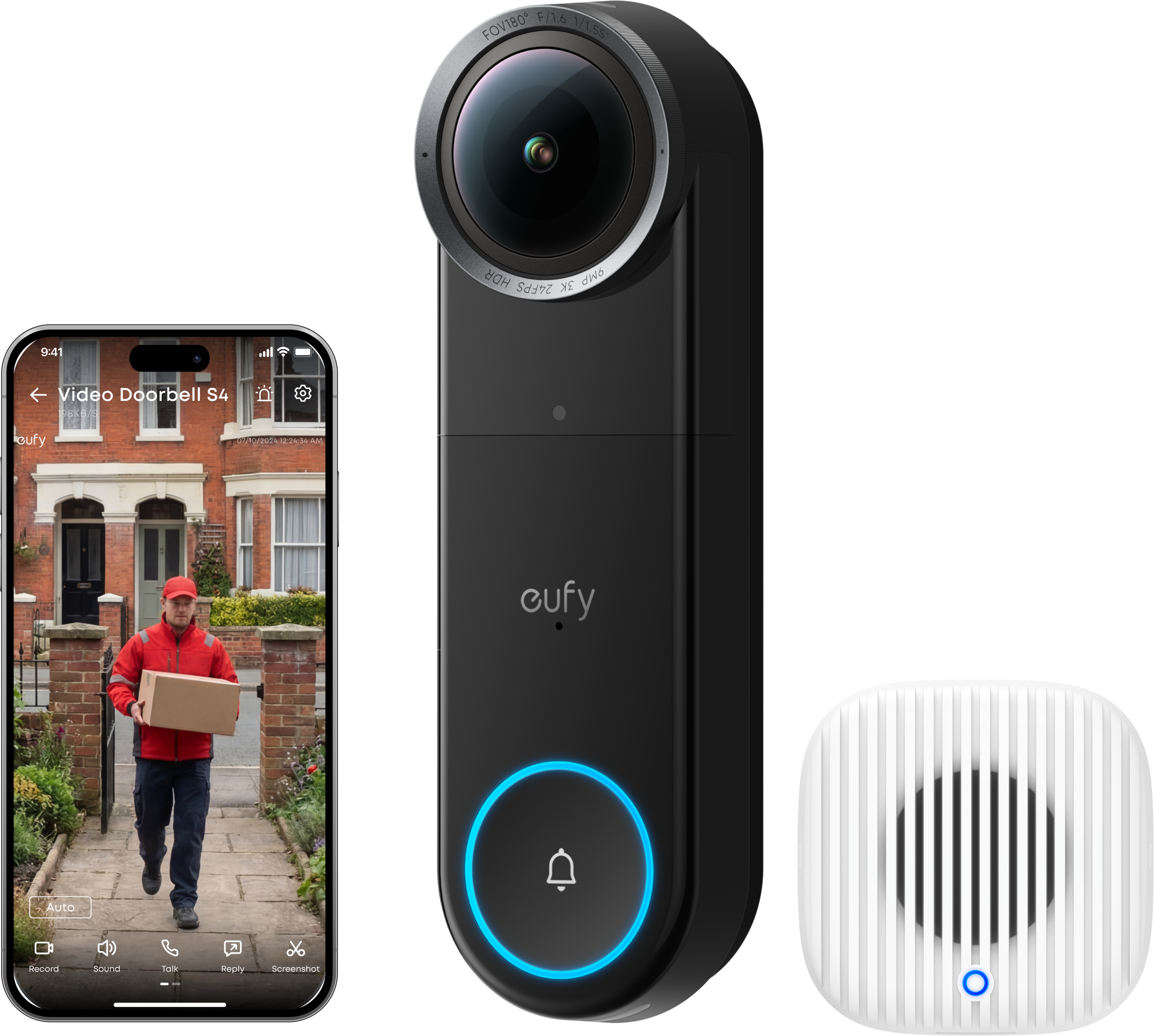 Anker eufy S4 Smart Video Doorbell with Chime 2 (Wired)