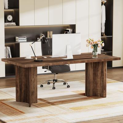 ROSE 63-Inch Modern Executive Desk Large Office Computer Desk Writing Table