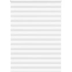 vidaXL Zebrarollo Weiß 165x230 cm Stoffbreite 160,9 cm Polyester