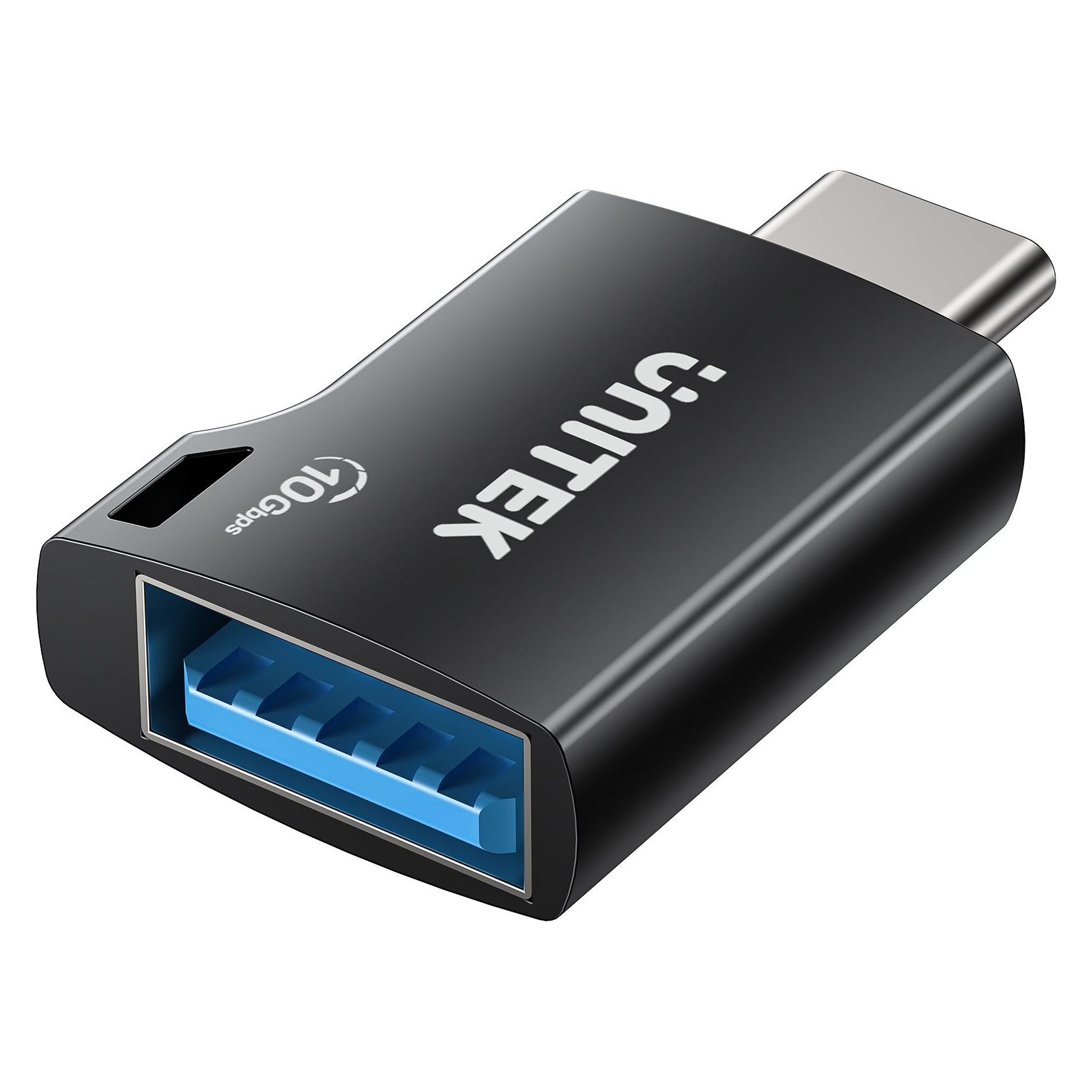 Unitek Adapter USB A1048ABK01 USB-A - USB-C Czarny (A1048ABK01) (USB-A, USB-C) (A1048ABK01)
