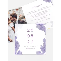 Hochzeitseinladung selbst gestalten mit Spruch und Fotos im Onlinedesigner bei Meine-Kartenmanufaktur.de