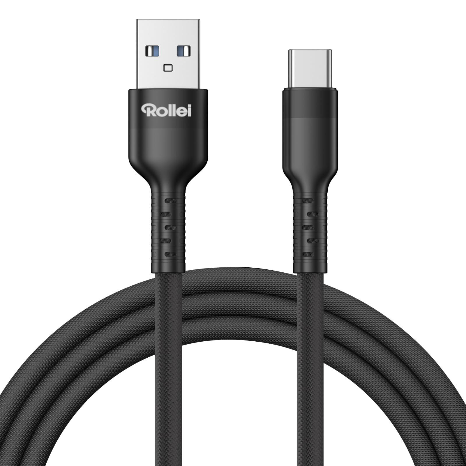 Rollei USB-C snellaadkabel, 15W USB-A naar USB-C, 10 Gbps