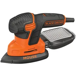Black & Decker KA2000-QS Tragbares Schleifgerät Delta-Schleifmaschine 14000 RPM Schwarz, Orange