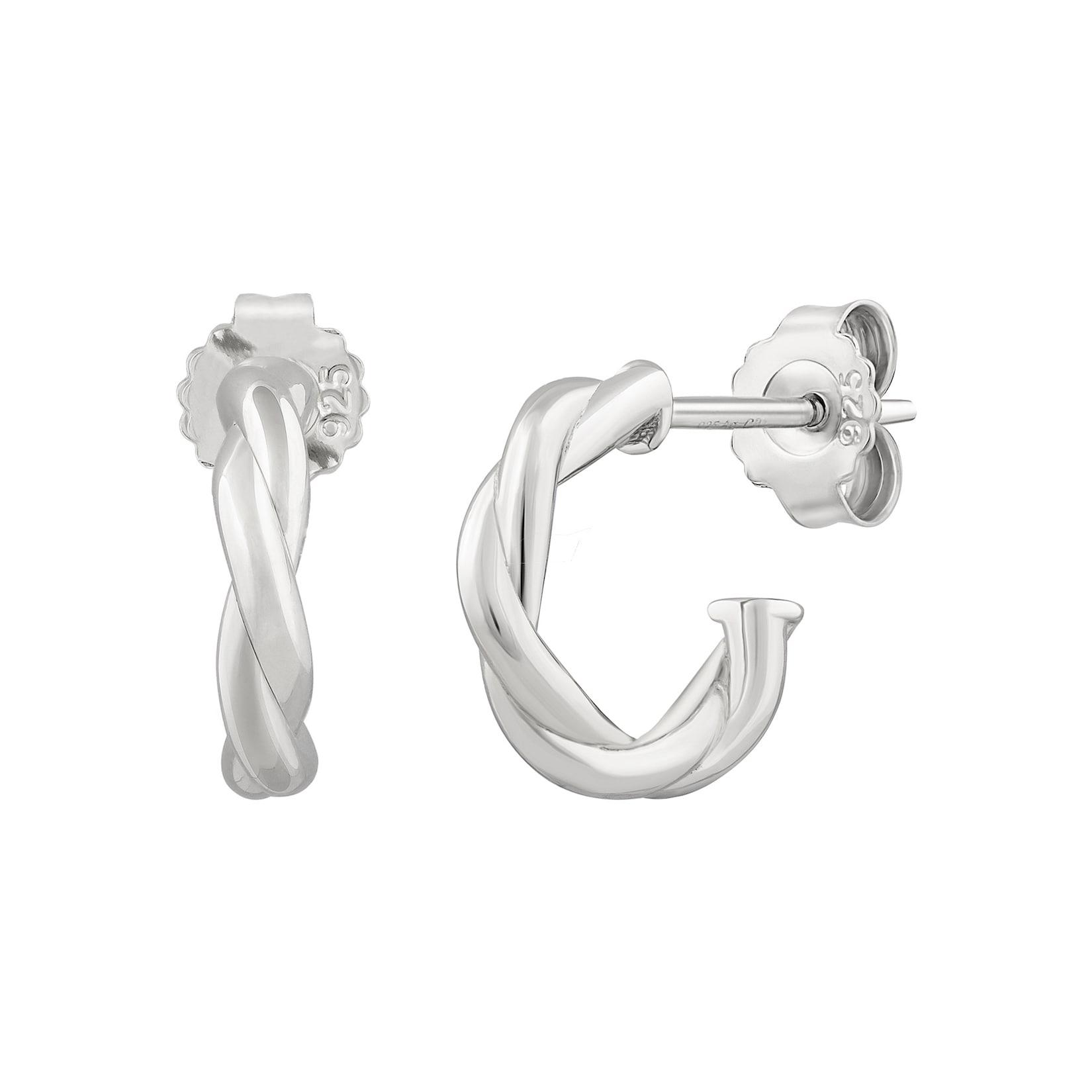 cai Creolen 925 Sterling Silber twisted small