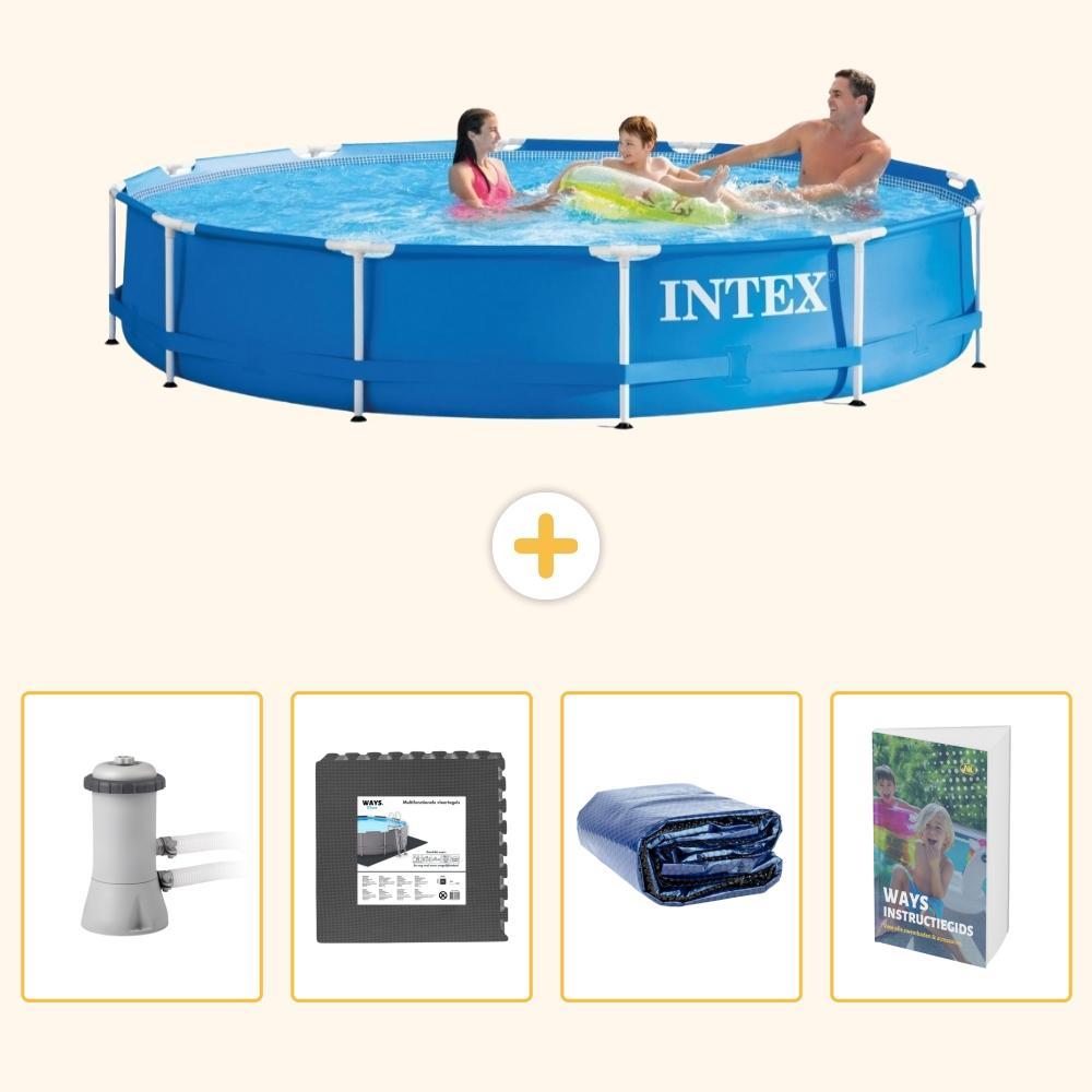 Frame Pool Rund - 366x76 cm - 5-teilig SCB105