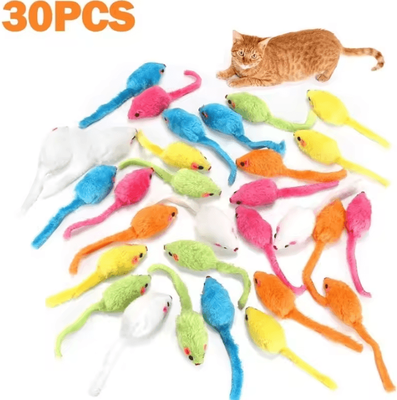Inspire Curations MintMouse Catnip Plush Mouse Toy Set 1pc
