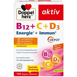 Doppelherz B12 + C + D3 DEPOT 100 St