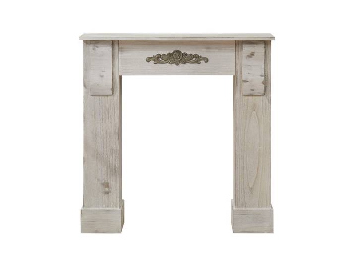 Mobili Rebecca Dekorative Kaminumrandung Grau 23/97/99 cm, Holz, 23x99x97 cm, Elektrogeräte, Heizgeräte, Elektrokamine