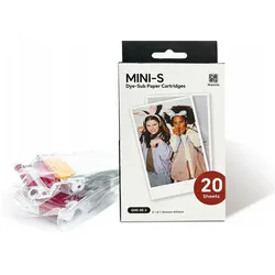 Fujifilm Fuji Wkład Wkłady Papier 3pass Do Aparatu Hanin Z5s M5 M5s M6 M 6 Pro 20szt. 20x / Mini-s / Gms-00-3 (20 Stk.), Fotopapier