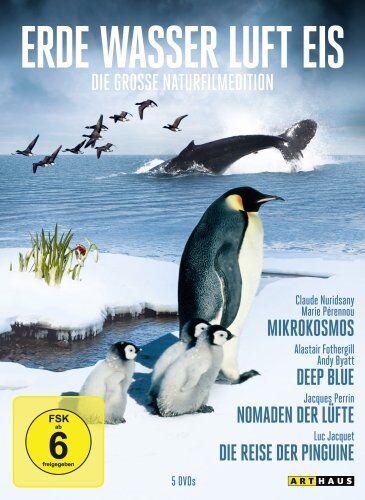 Claude Nuridsany - Erde, Wasser, Luft, Eis - Die große Naturfilm Edition (5 DVDs, Sonderkonfektionierung)Mikrokosmos-Deep Blue-Nomaden der Lüfte-Die Reise der Pinguine-Die Welt des Luc Jacquet - Preis vom 17.10.2026 19:25:27 h