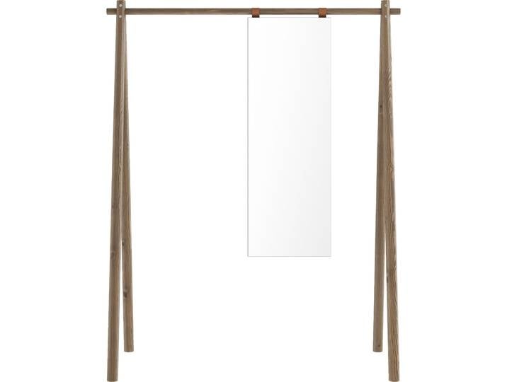 Garderobenständer KARUP DESIGN Hongi , braun (carob braun), B:150cm H:177cm T:74cm, Massivholz, Garderobenständer, Garderobenständer, Aus FSC-zertifiziertem Kiefernholz, 75 cm breit