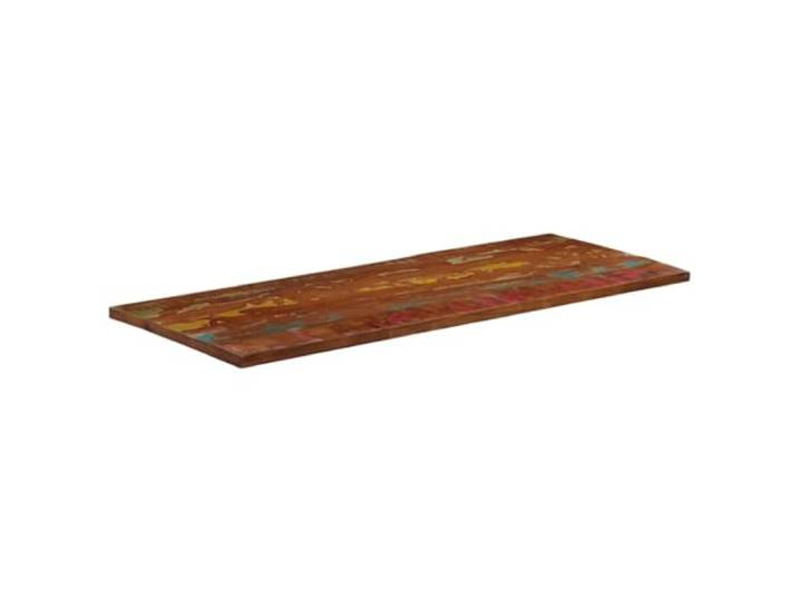 GFDWPUY Tischplatte 140x60x2,5 cm Rechteckig Altholz Massiv Rustikales Design, Vielseitig Kombinierbar, Einfache Reinigung, Handgefertigt
