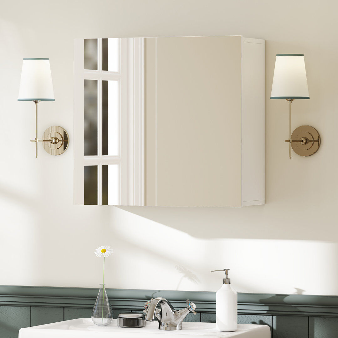 17 Stories 600 mm W 550 mm H Wall Mounted Shelves Melamine 550mm H