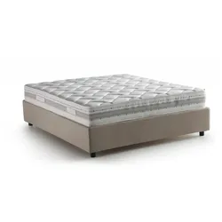 Alessander - Doppelbett, Taubengrau\, Matratze Inkl. Made in Italy