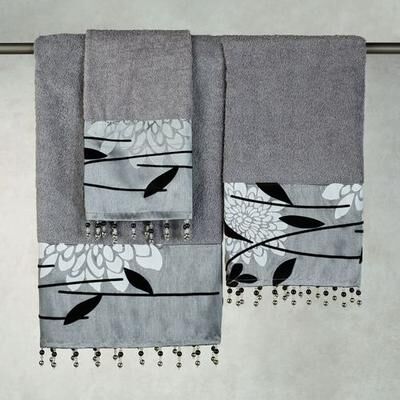 Popular Bath Product Erica Bath Towel Set Gray Bath Hand Wash, Bath Hand Wash, Gray