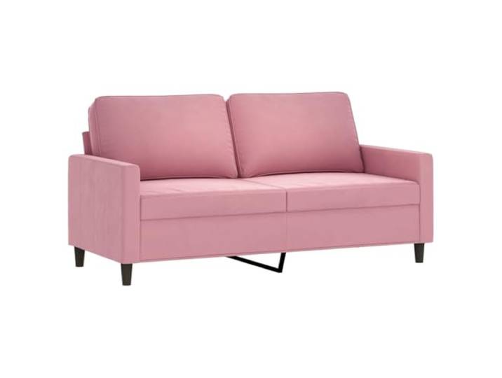 vidaXL 2-Sitzer-Sofa Rosa 140 cm Samt