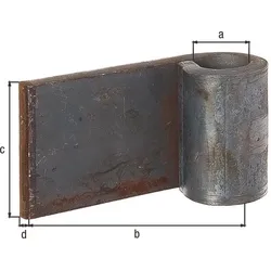 Gah Anschweißband 20x100x60x8mm STA roh