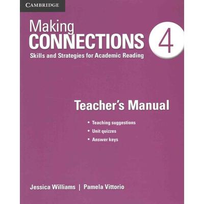 Making Connections Level 4 Teacher's Manual, Taschenbuch von Jessica Williams,Pamela Vittorio, KNV Besorgung, 978-1-107-51616-8