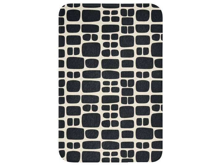 WC-VORLEGER Modern - Bio - Schwarz WC Teppich 40x60 cm