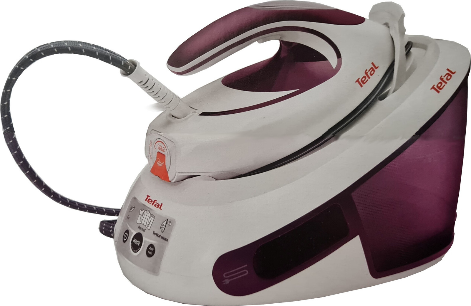 Tefal Stoomgenerator SV8054 Express Anti-Calc, wit/paars