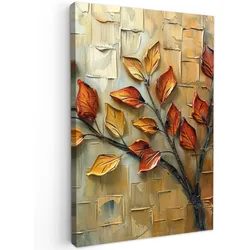 LEINWANDBILD Baum - Abstrakt - Natur - Kunst Deko XXL 80x120 cm