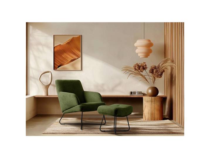 Livetastic Sesselset, Grün, Metall, 67x87x74 cm, Stoffauswahl, Wohnzimmer, Sessel, Sessel