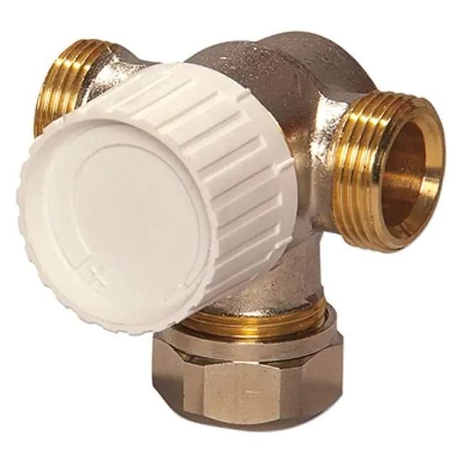 Flamco Dreiwegethermostatventiluntertl. DN15 Voreinstellung, Anbindung links kugeld. (M1237431)