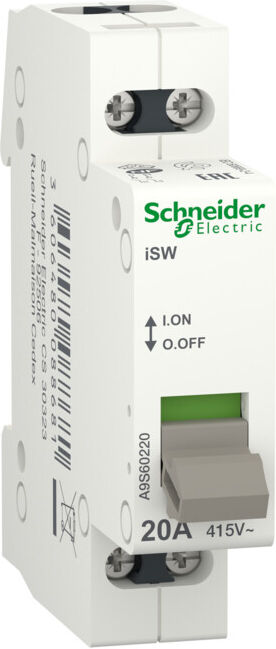 Schneider Electric Interrupteur sectionneur 2P 20A A9S60220 (A9S60220)