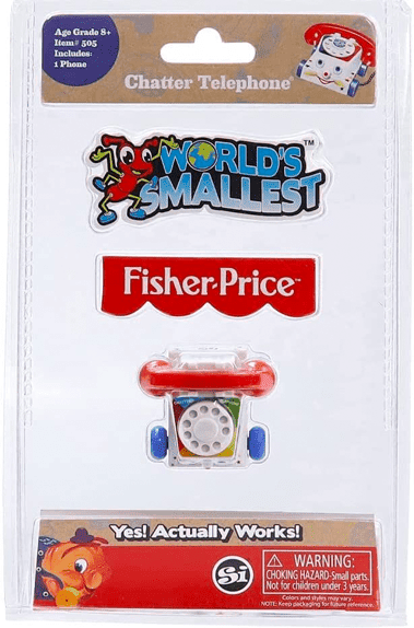World's Smallest Chatter Phone - Miniature Toy for Kids and Adults - Worlds Smallest
