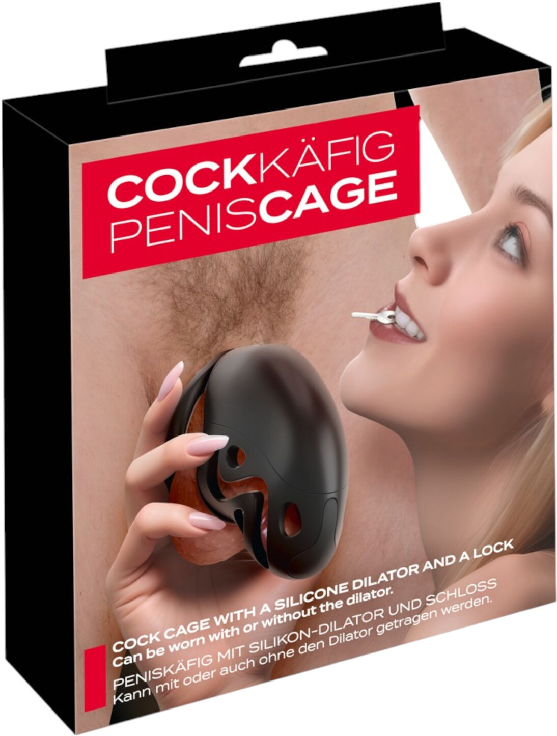 You2Toys - Black Cock Cage with Penis Plug