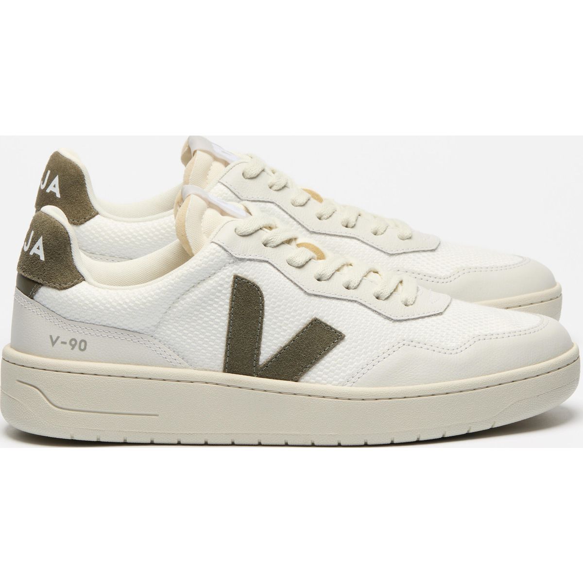 Veja V-90 B-mesh white kaki 40 VD1720484A400