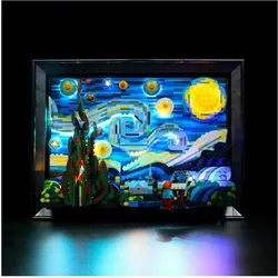 BrickBling LED Licht Set für LEGO Vincent van Gogh - The Starry Night (21333) inkl. Fernbedienung